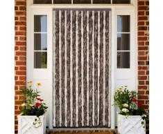 vidaXL Cortina de insectos 100 x 220cm Marrón-Beige