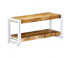 vidaXL Mueble para TV de madera maciza de mango 90x30x40 cm