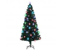 vidaXL Árbol de Navidad artificial con soporte/LED 180 cm 220 ramas