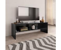 vidaXL Mueble de TV aglomerado negro brillante 120x40x40 cm