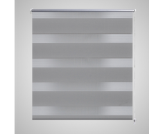 vidaXL Persiana Cebra 80 x 150 cm Gris