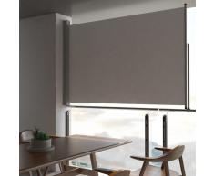 vidaXL Toldo lateral retráctil para patio 160x300 cm gris