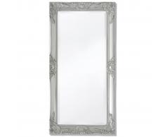 vidaXL Espejo de pared estilo barroco 100x50 cm plateado