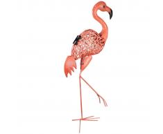 Luxform Lámpara solar LED decorativa para jardín Flamingo rosa 30111