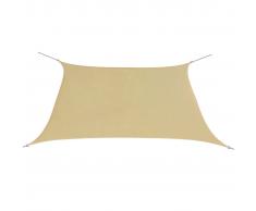 vidaXL Toldo de vela cuadrado tela Oxford beige 3,6x3,6 m