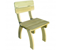 vidaXL Silla de jardín madera de pino impregnada FSC