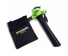 Greenworks Soplador de hojas/aspirador sin la batería 40V GD40BV 24227