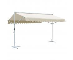 vidaXL Toldo independiente 4x3 m color crema