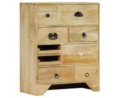vidaXL Mueble con cajones 60x30x75 cm madera maciza de mango