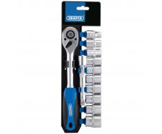 Draper Tools Set de vasos métricos y carraca 12 piezas 1/2" 16374