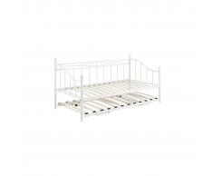 miliboo Banco-cama nido en metal blanco