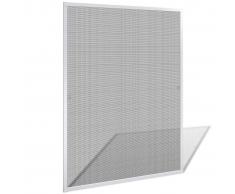 vidaXL Mosquitera para ventana blanca 100x120 cm