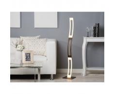 Beliani Lámpara de pie LED marron DAHAN