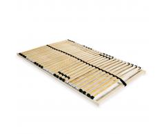 vidaXL Somier de láminas con 28 listones de 7 regiones 100x200 cm