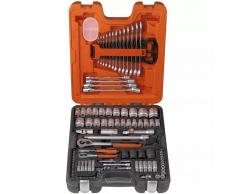 BAHCO Juego de vasos de 1/4" y 1/2", 106 piezas S106
