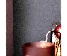 vidaXL Rollos papel pintado no tejido 2 uds gris oscuro brillo liso