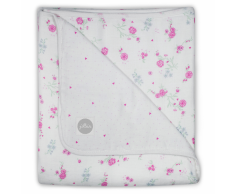 Jollein Manta de muselina bebé floreada 75x100 cm rosa 521-511-65058