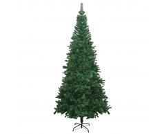 vidaXL Árbol de Navidad artificial L 240 cm verde