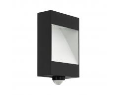 EGLO Lámpara LED de pared jardín con sensor Manfria gris antracita 10W