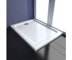vidaXL Plato de ducha rectangular ABS 80x100 cm