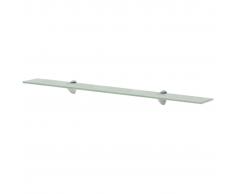vidaXL Estante flotante de cristal 90x10 cm 8 mm
