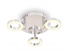 vidaXL Lámpara LED de techo con 3 luces blanco cálido