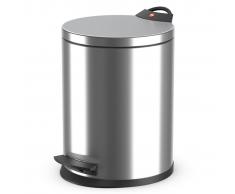 Hailo Cubo de basura con pedal T2 tamaño M 11 L acero inox 0513-034