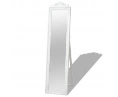 vidaXL Espejo de pie estilo barroco 160x40 cm blanco
