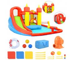 vidaXL Castillo hinchable con tobogán y piscina PVC 410x385x220 cm