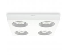 Philips Lámpara de techo LED Instyle Quine blanca 4x4,5 W 312143116