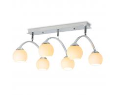 vidaXL Lámpara de techo con 6 bombillas LED G9 240 W