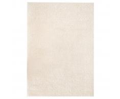 vidaXL Alfombra shaggy peluda 80x150 cm color crema