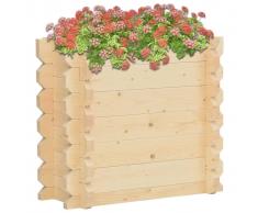 vidaXL Arriate madera maciza de abeto 100x50x87,8 cm 42 mm