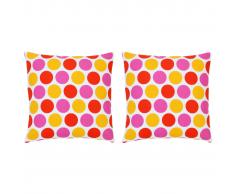 vidaXL Cojines con estampado 2 unidades algodón multicolor 40x40 cm