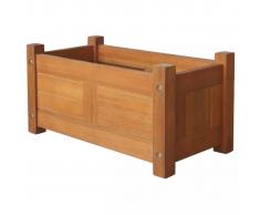 vidaXL Jardinera de madera de acacia 50x25x25 cm