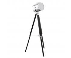 EGLO Lámpara de pie Upstreet 94368, 150 cm, color metálico negro