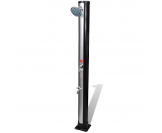 vidaXL Ducha solar de exterior con cabezal ducha y grifo 35L