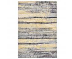 vidaXL Alfombra de PP gris y beige 160x230 cm