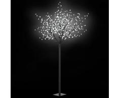 vidaXL Árbol de Navidad de interior y exterior LED IP44 250cm blanco