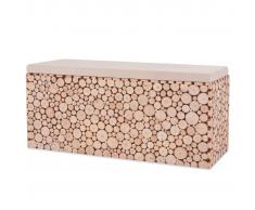 vidaXL Banco de madera auténtica 100x34x41 cm