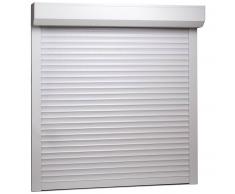vidaXL Persiana enrollable aluminio blanca 100x100 cm