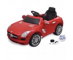 vidaXL Coche correpasillos eléctrico SLS AMG con mando a distancia, 6 V, Rojo