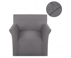 vidaXL funda elástica para sofá de algodón jersey color gris