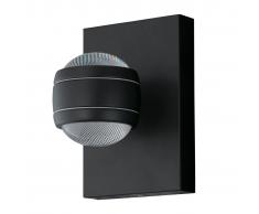 EGLO Lámpara LED de pared para jardín Sesimba negro 2x3,7W