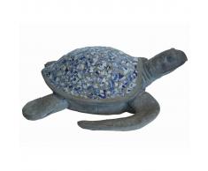 Velda Estatua de jardín tortuga marina mosaico poliresina 850966