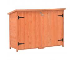 vidaXL Caseta de almacenamiento de jardín de madera 120x50x91 cm