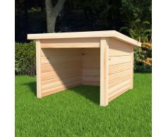 vidaXL Cobertizo para cortacésped madera maciza de pino 92x104x59,5 cm