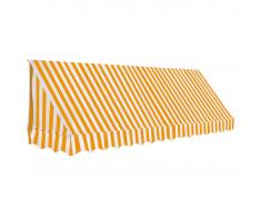 vidaXL Toldo para bar 350x120 cm naranja y blanco