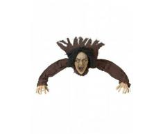 Decoración bruja sonora luminosa 160 cm Halloween Única