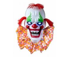 Decoración luminosa y sonora payaso terrorífico 58 cm Halloween Única